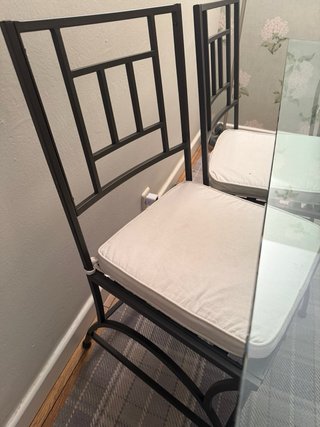 6 Sillas de comedor de Hierro Forjado