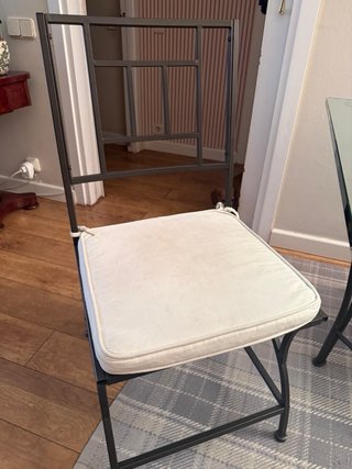 6 Sillas de comedor de Hierro Forjado