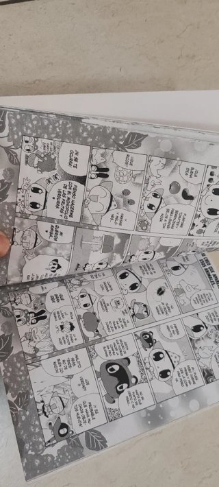 Tebeo Animal Crossing encuadernado al revés