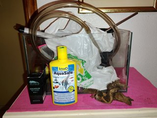 Acuario 20L con accesorios