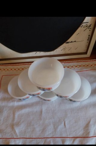 6 Cuencos Arcopal Anémona Vidrio
