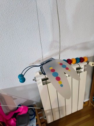 Lámpara techo infantil libélula
