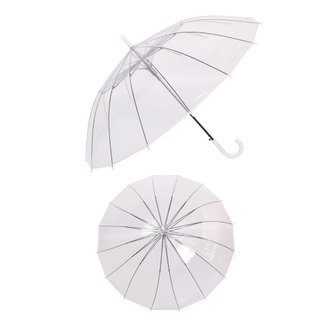 Paraguas de Cúpula Transparente de 16 Varillas