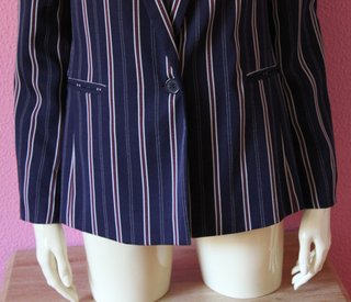 Blazer rayas verticales Stradivarius