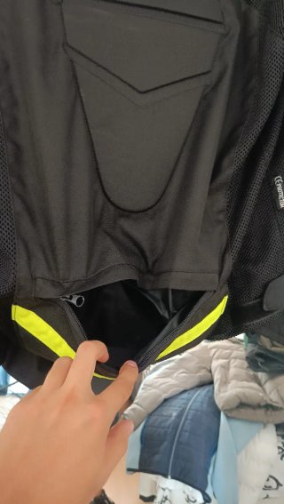 Chaqueta Moto Verano Negra y Amarilla