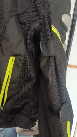 Chaqueta Moto Verano Negra y Amarilla