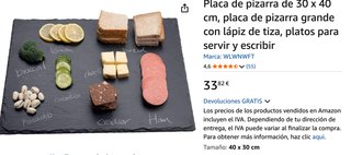 Set 4 Placas Pizarra 40x30 cm