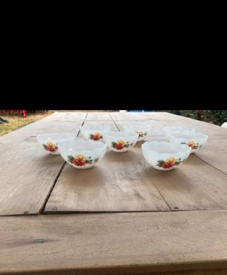 Cuencos Arcopal Flor Anémona - Set de 8