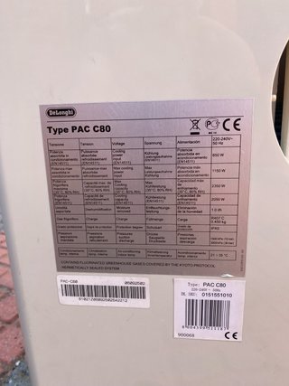 Aire Acondicionado DeLonghi Pingüino PAC C80