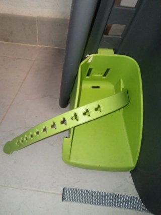 Silla Portabebés Bicicleta Gris/Verde