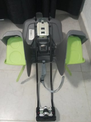 Silla Portabebés Bicicleta Gris/Verde