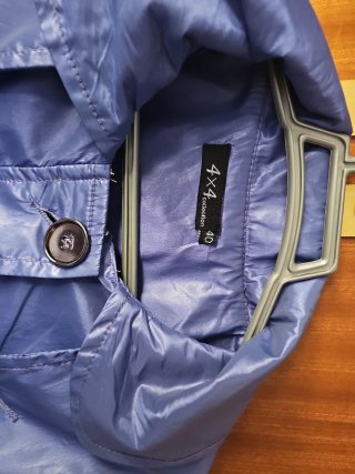 Impermeable ultraligero 4x4 azul talla L