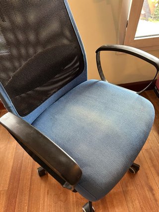 Silla de escritorio azul Ikea