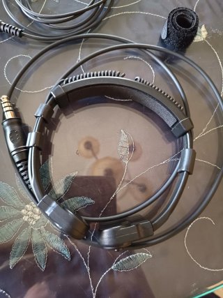 Auriculares Micrófono Garganta Negro