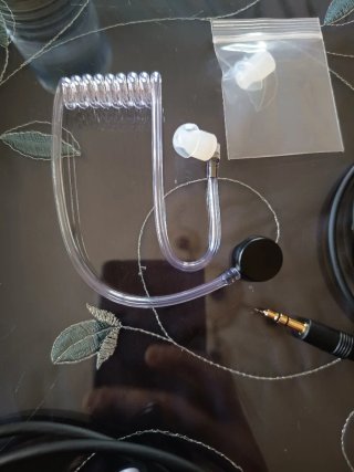 Auriculares Micrófono Garganta Negro