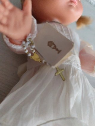 Muñeca Rapaciña Comunión Vestido Blanco