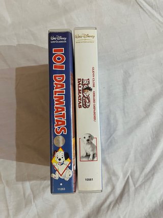 Películas VHS 101 Dálmatas y 102 Dálmatas