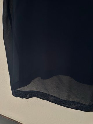 Blusa Cop. Copine Negra Transparente