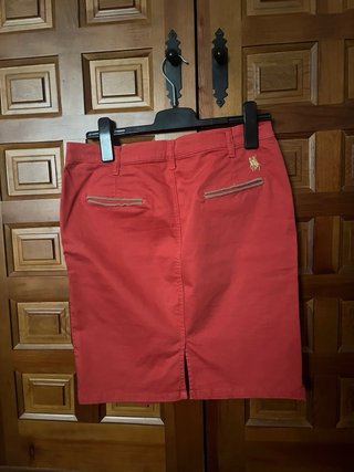 Falda Coral Recta Talla 44 Rudel
