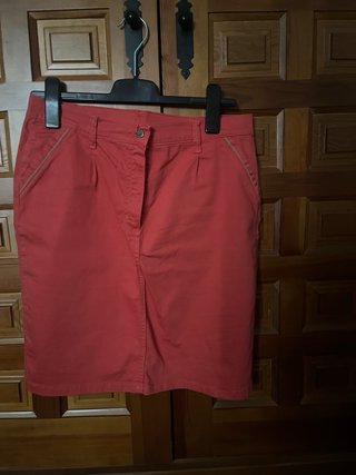 Falda Coral Recta Talla 44 Rudel