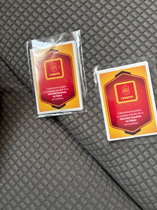 2 Cromos 1 Punto Selección Española