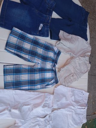 Lote 4 Pantalones Cortos Niños 10 Años