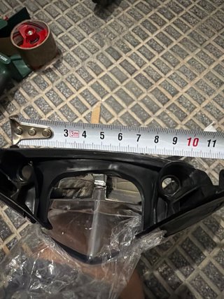 Careta Faro Moto Universal Negro