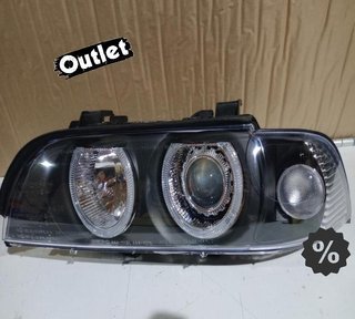 ZA FAROS BMW E39 95-00 FONDO NEGRO OJOS ANGEL H7 R145769C3