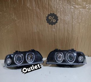 ZA FAROS BMW E39 95-00 FONDO NEGRO OJOS ANGEL H7 R145769C3
