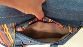 Bolso mujer vaquero multicolor