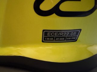 Casco Acerbis Jet Amarillo Talla L (58-60)