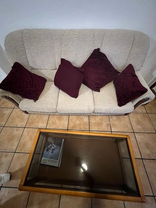 Sofá y mesa de centro