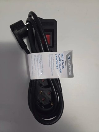 Regleta 3 enchufes Workzone 1.5m