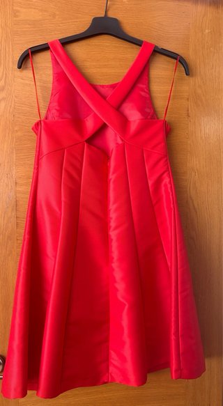 Vestido rojo fiesta T.42