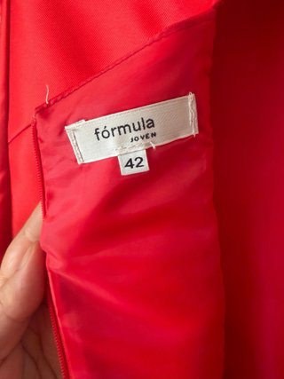 Vestido rojo fiesta T.42