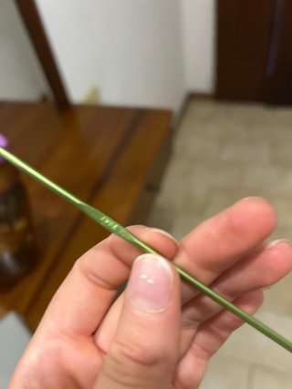 Uncinetto verde 2mm