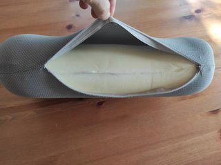 Almohada de viaje sin usar