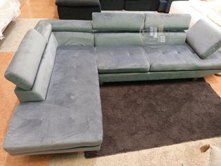 Sofá Rinconera Chaise Longue ( GRIS TERCIOPELO)