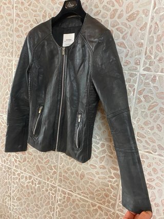 Giacca Biker donna Vera Pelle invecchiata vintage