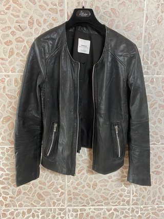 Giacca Biker donna Vera Pelle invecchiata vintage