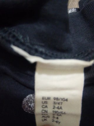Lupetto nero pois argento 98/104