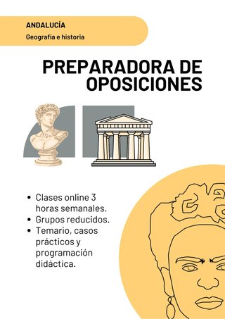 Preparadora oposiciones Geografía e Historia
