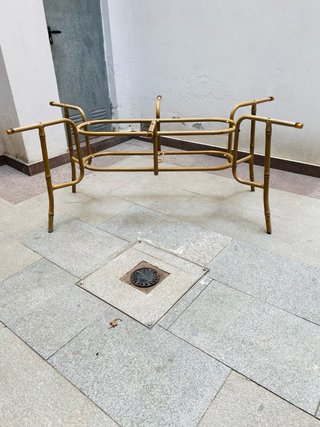 MESA GRANDE VINTAGE DE JARDIN FAUX BAMBOO