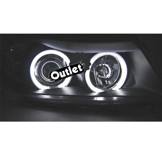 ZA FAROS BMW E90 E91 05-08 OJOS ANGEL CCFL FONDO NEGRO R1457