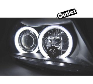 ZA FAROS BMW E90 E91 05-08 OJOS ANGEL CCFL FONDO NEGRO R1457
