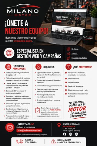 Especialista en Gestión Web
