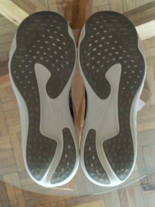 Zapatillas ATOM Talla 44 Azul Navy/Marrón/Beige.