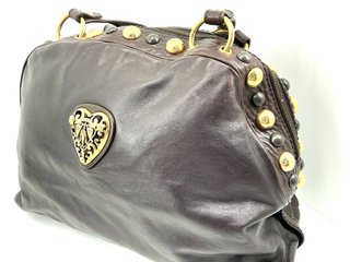 Bolso Gucci Hysteria Cuero Marrón Dorado