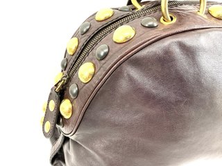 Bolso Gucci Hysteria Cuero Marrón Dorado
