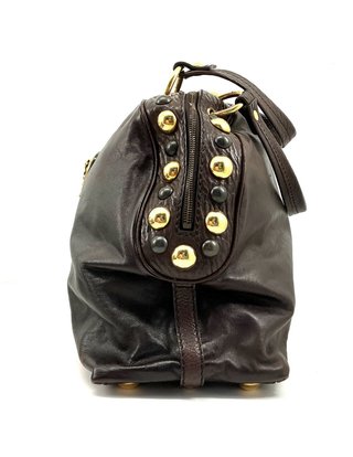 Bolso Gucci Hysteria Cuero Marrón Dorado